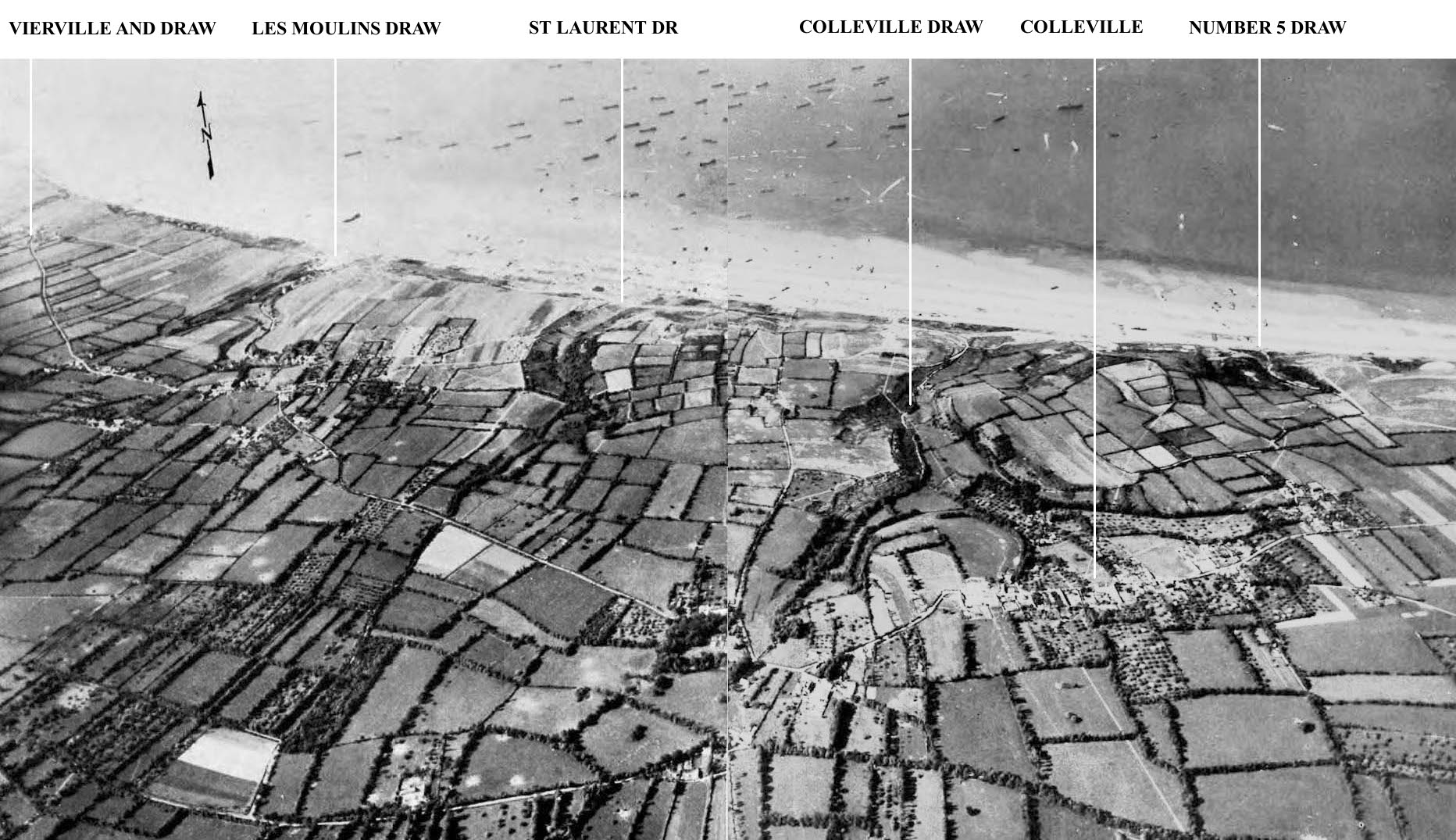 Omaha Beach aerial
